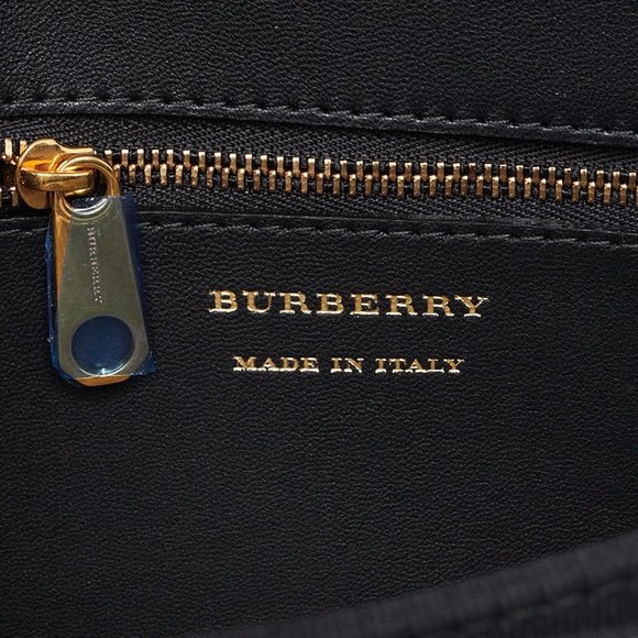 NWT BURBERRY RUNWAY LINK CHECK SHOULDER BAG WITH LEATHER TRIM - Picture 7 of 11